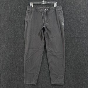 LL Bean Pants Mens Large 32 Gray Ripstop Drawstring Stretch Casual Jogger Hiking